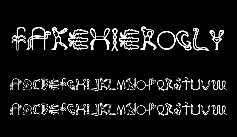 FakeHieroglyphs font