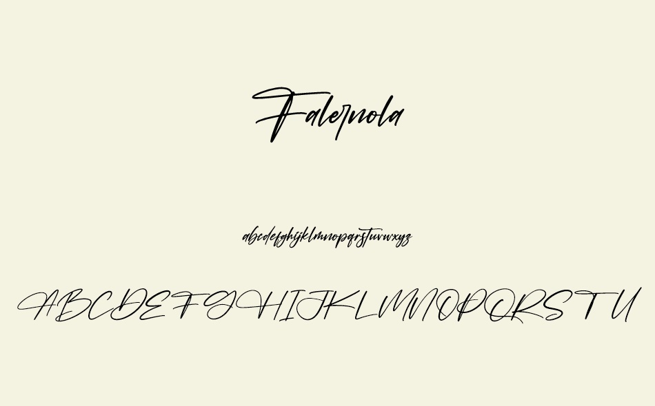 Falernola font