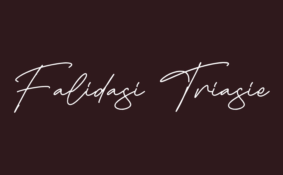 Falidasi Triasie font big