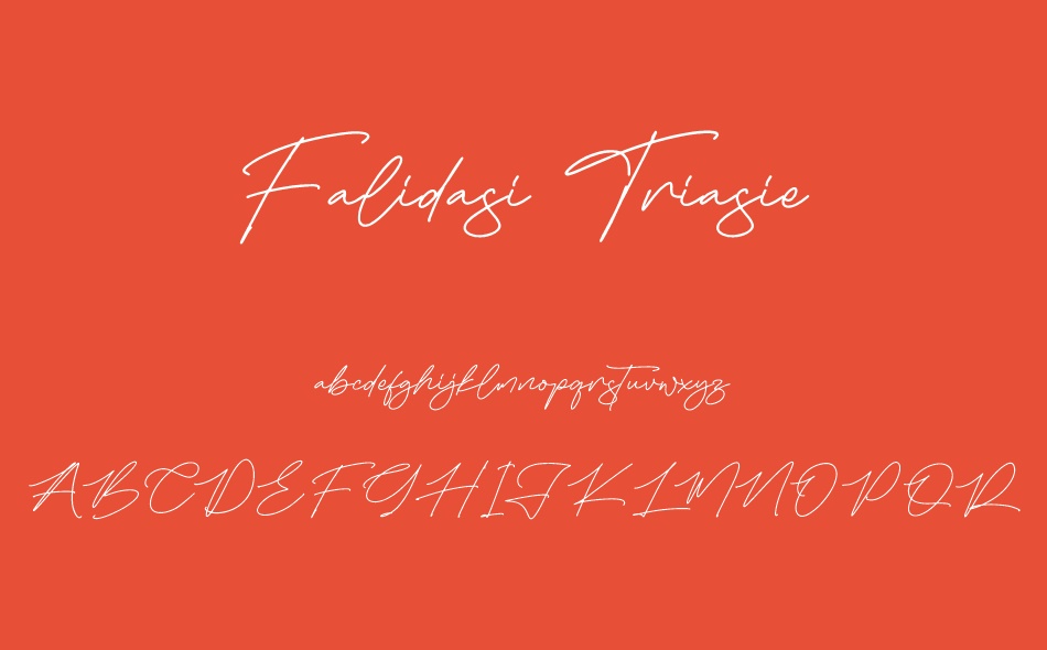 Falidasi Triasie font