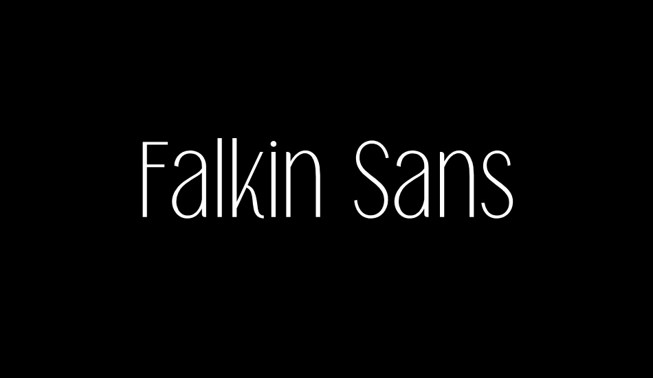 Falkin Sans PERSONAL font big