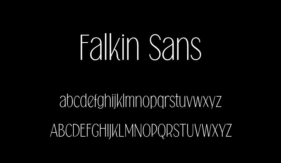 Falkin Sans PERSONAL font