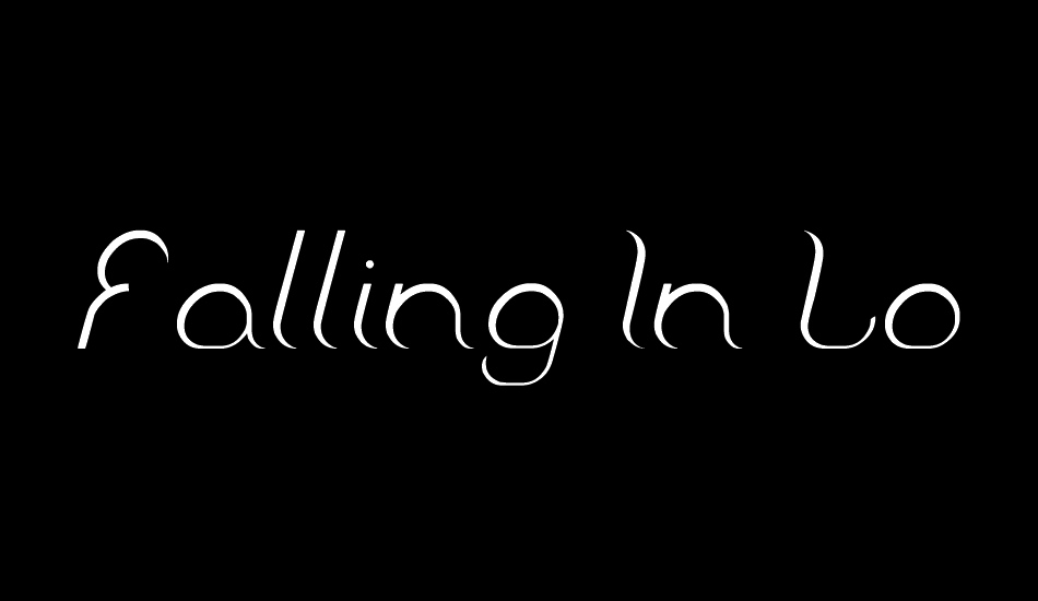 Falling In Love font big