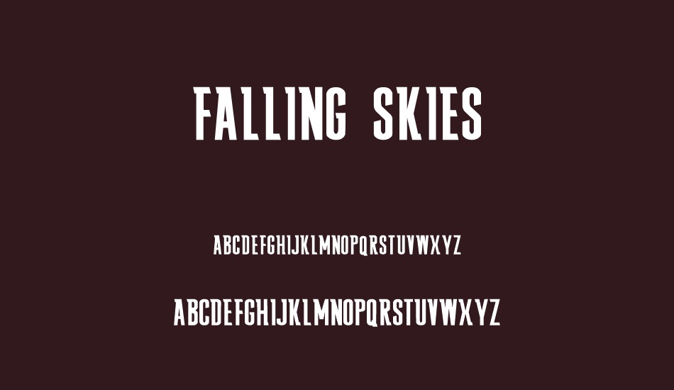 FALLING SKIES font