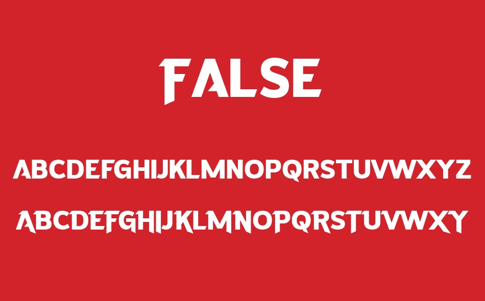 False font