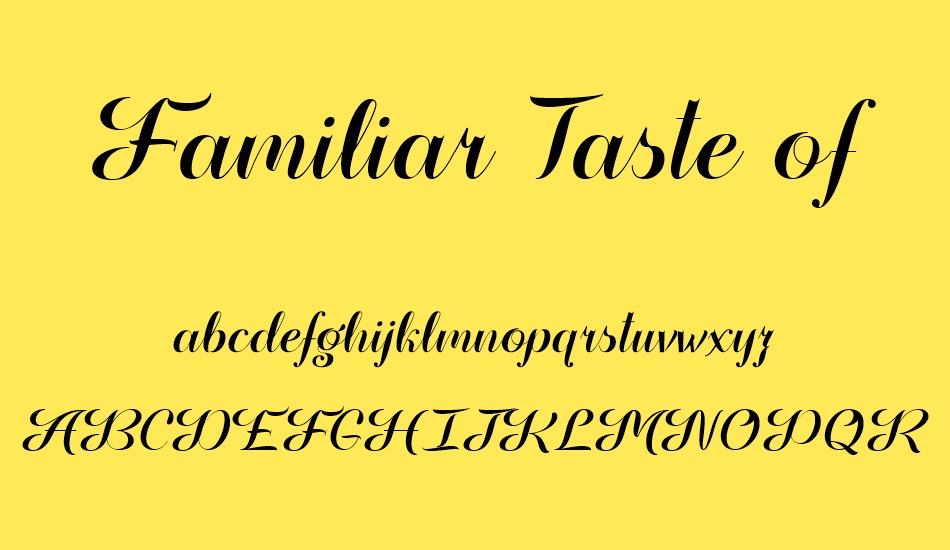 familiar-taste-of-poison font