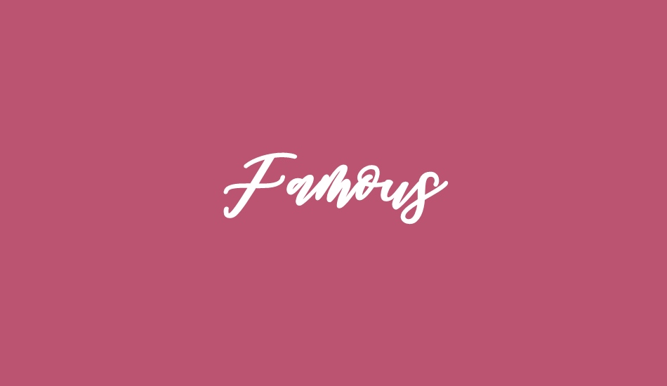 famous font big