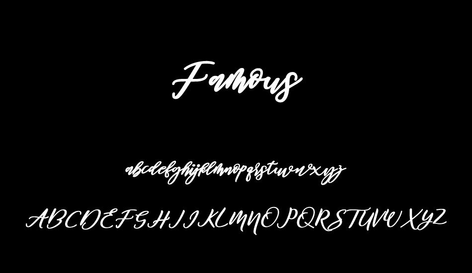 Famous font