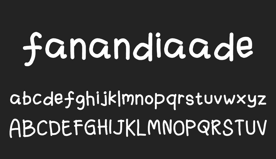 fanandiaade font