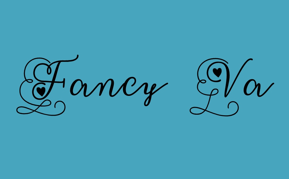 Fancy Valentine font big