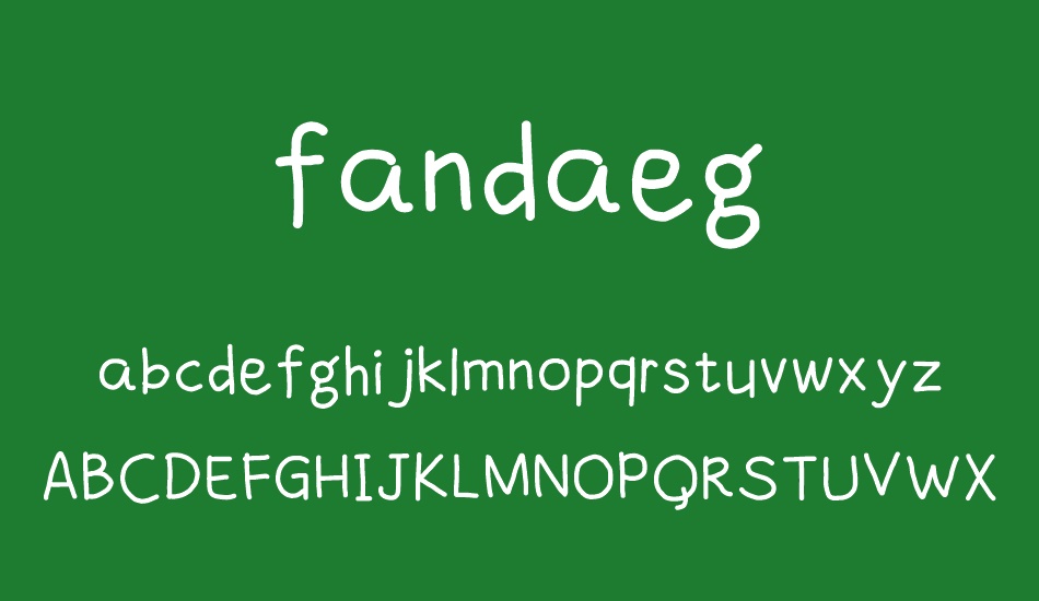 fandaeg font