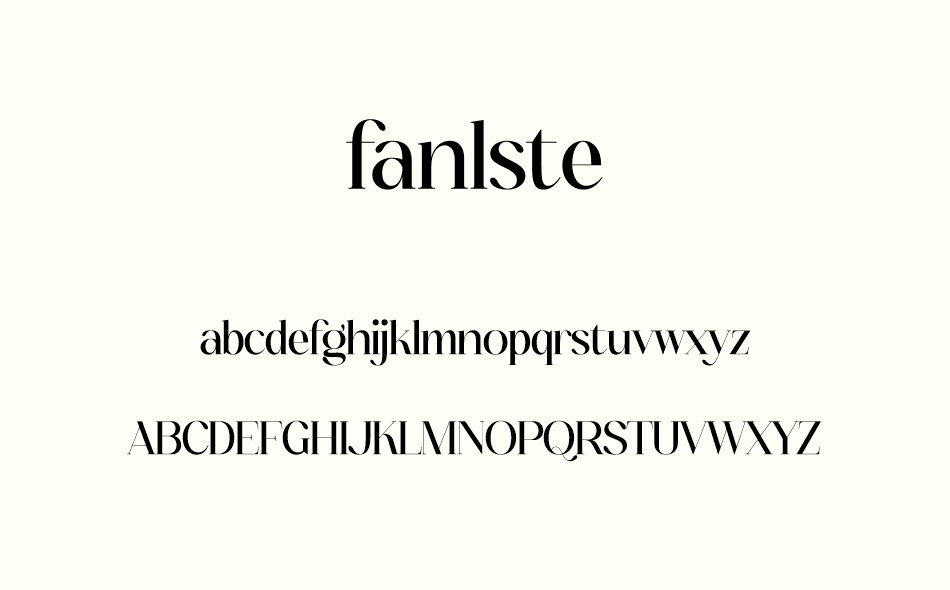 Fanlste font