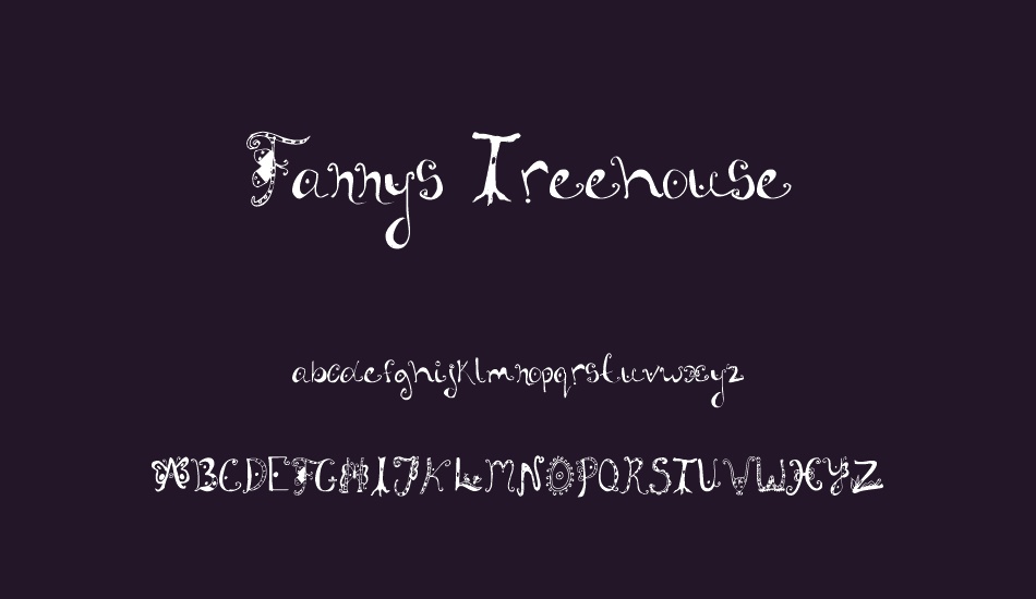 Fannys Treehouse font