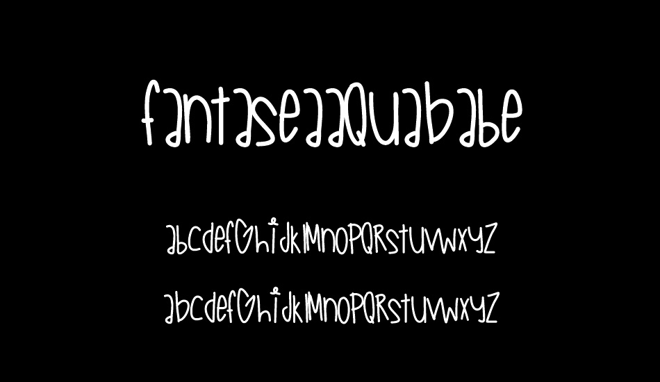 FantaseaAquaBabe font