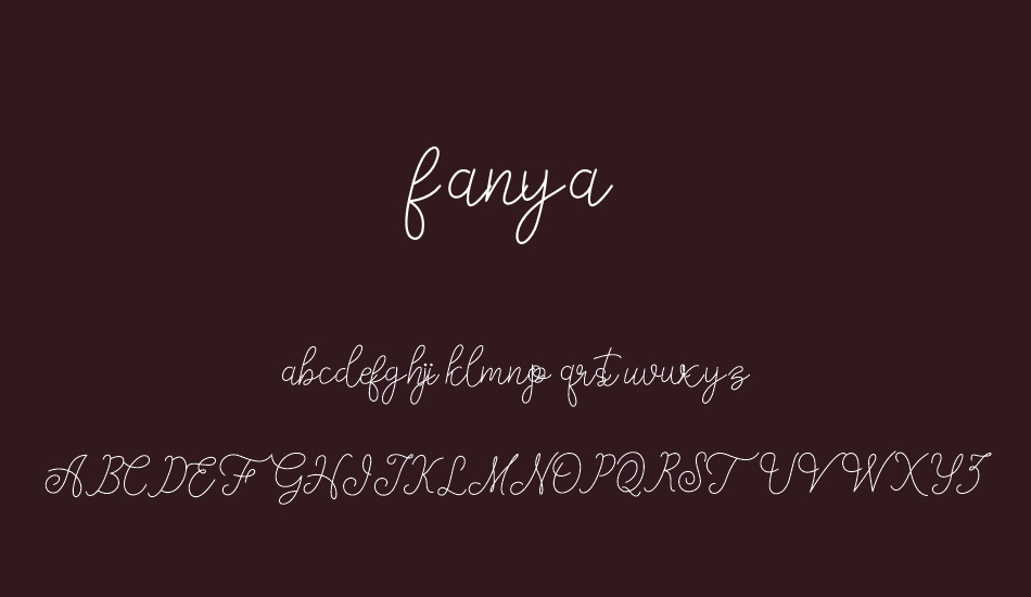 fanya font