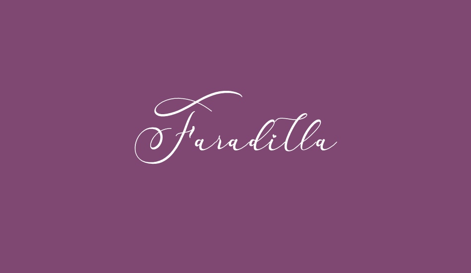 Faradilla font big