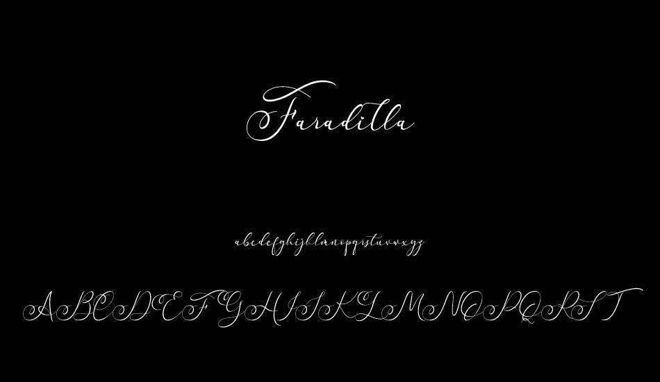Faradilla font