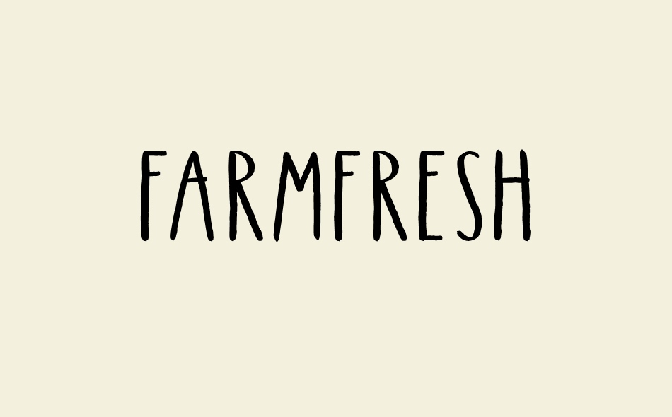 Farm Fresh font big
