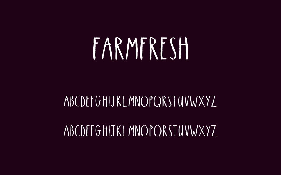 Farm Fresh font