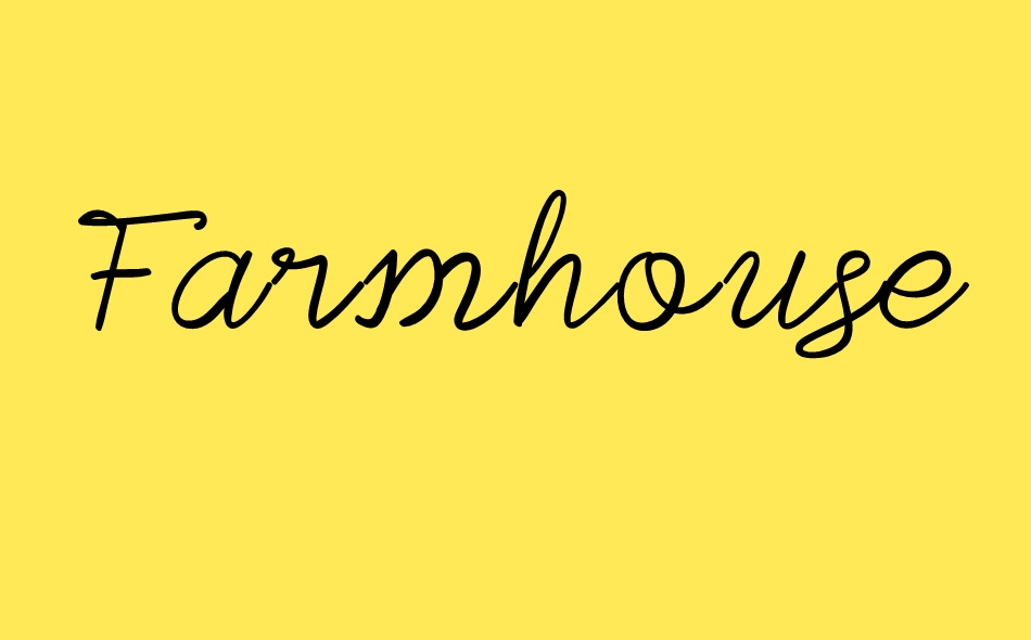 Farmhouse font big