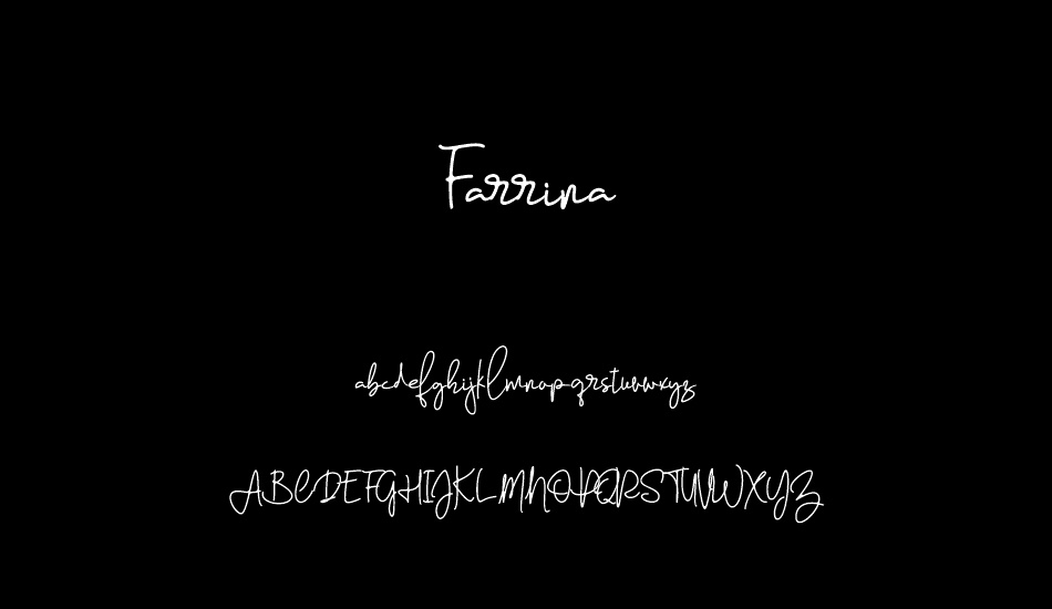 Farrina font