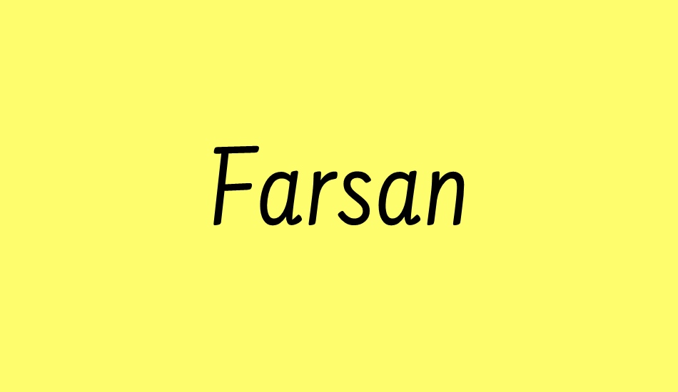 farsan-regular font big