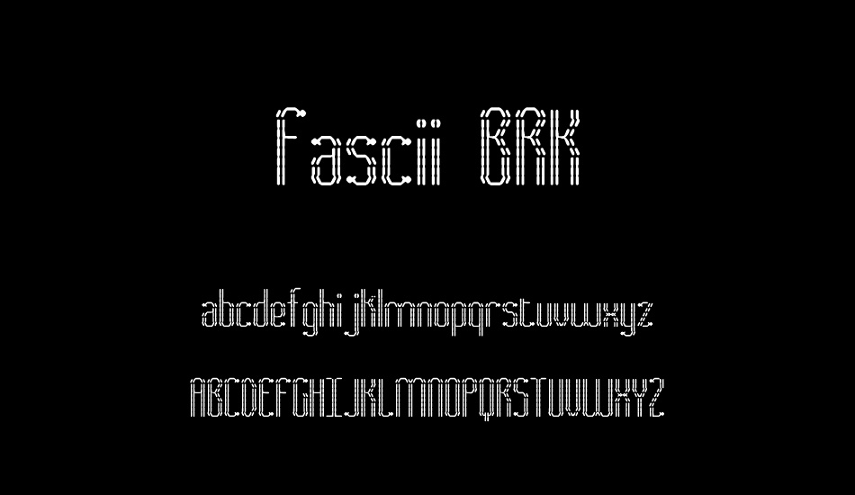 Fascii BRK font