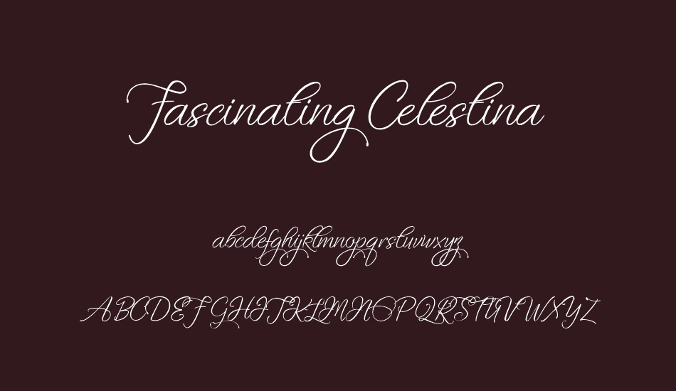 Fascinating Celestina font