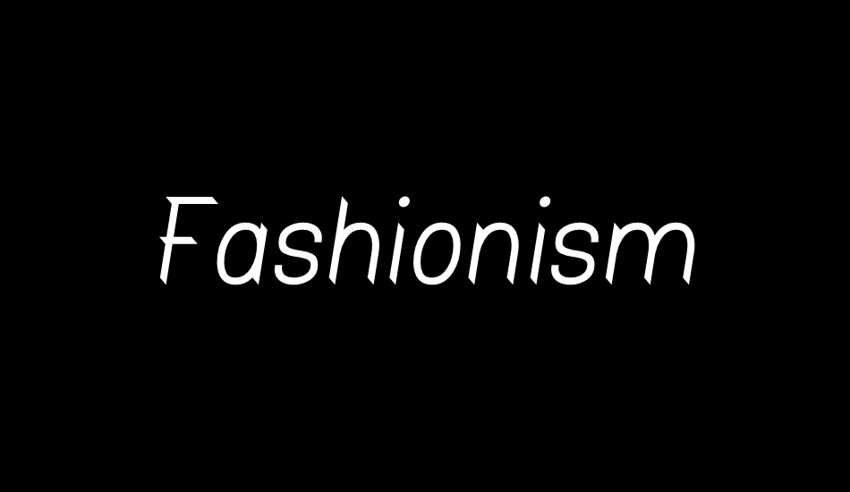 Fashionism font big