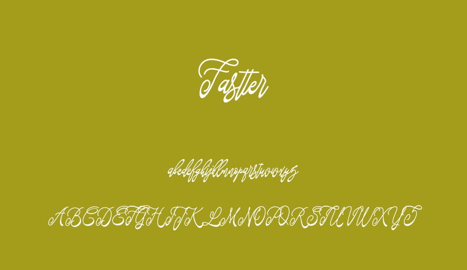 Fastter font