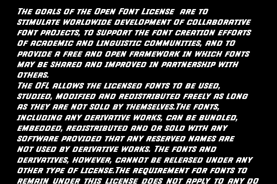 Fastup SC font 1