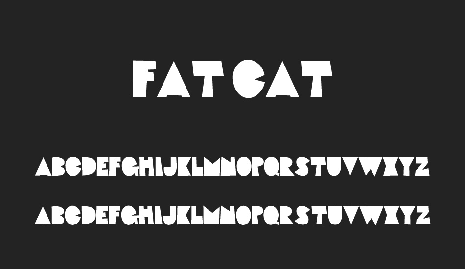 Fat Cat font