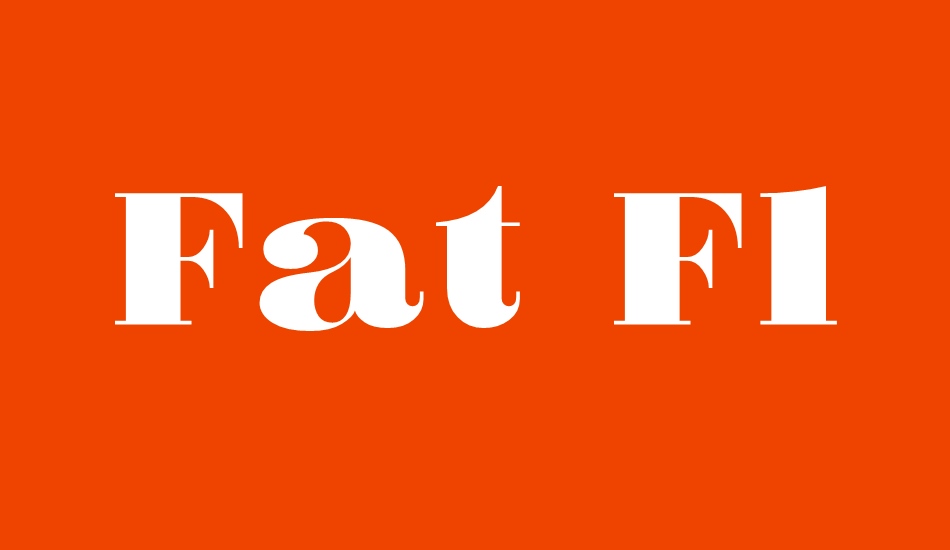 Fat Flamingo5 font big