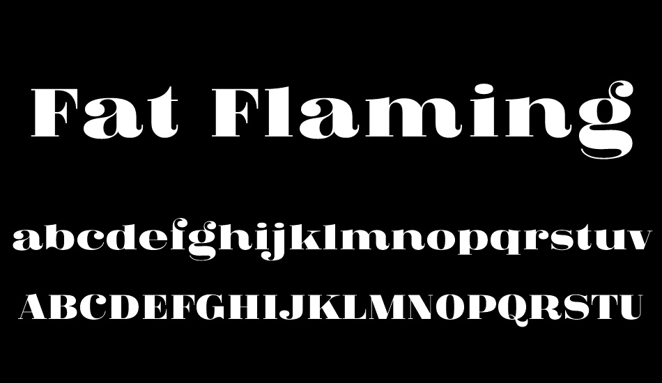 Fat Flamingo5 font
