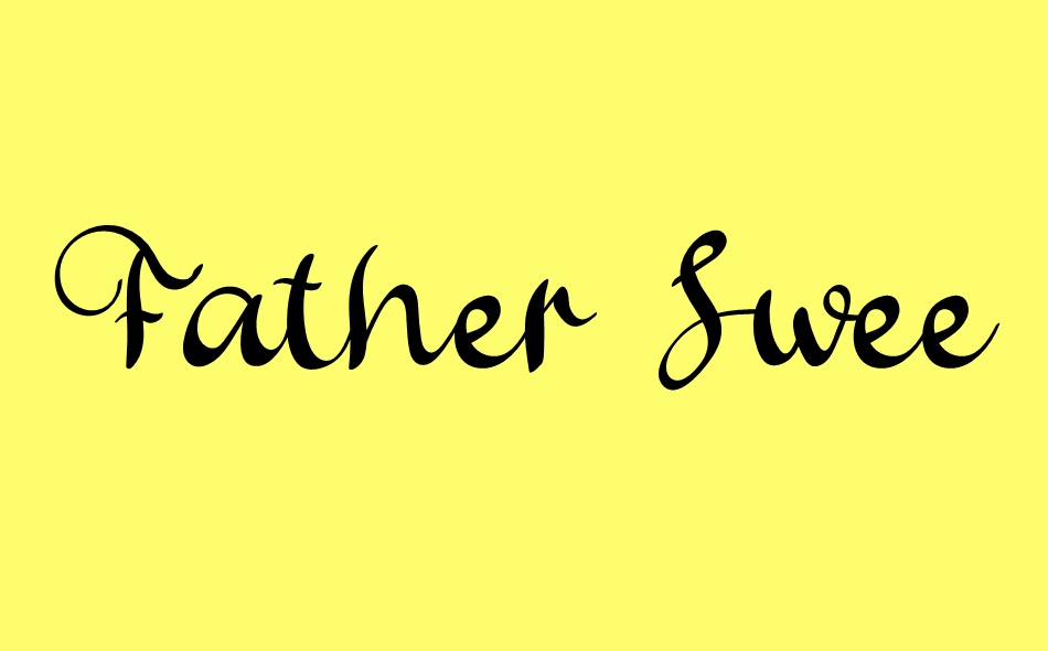 Father Sweety font big