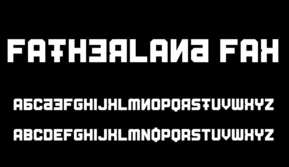 Fatherland Faker font