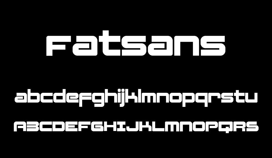 Fatsans font