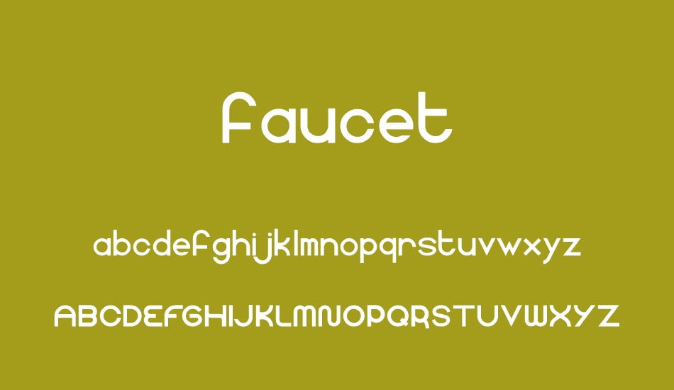 faucet font