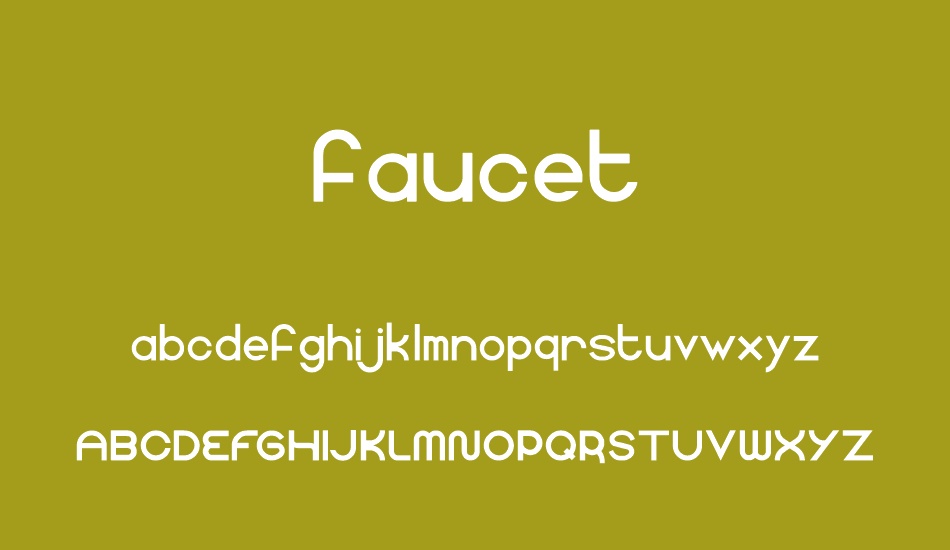 faucet font