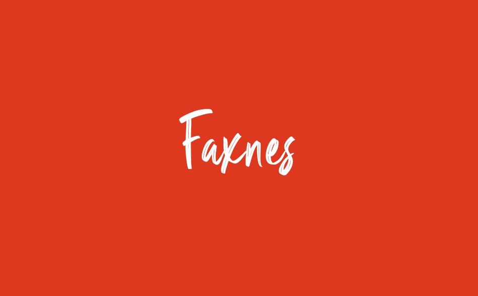 Faxnes font big