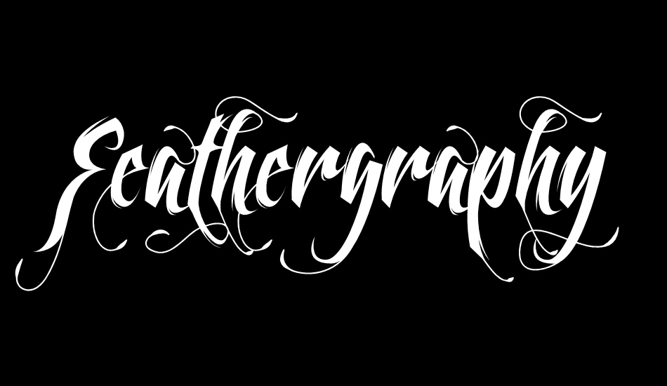 Feathergraphy Decoration font big