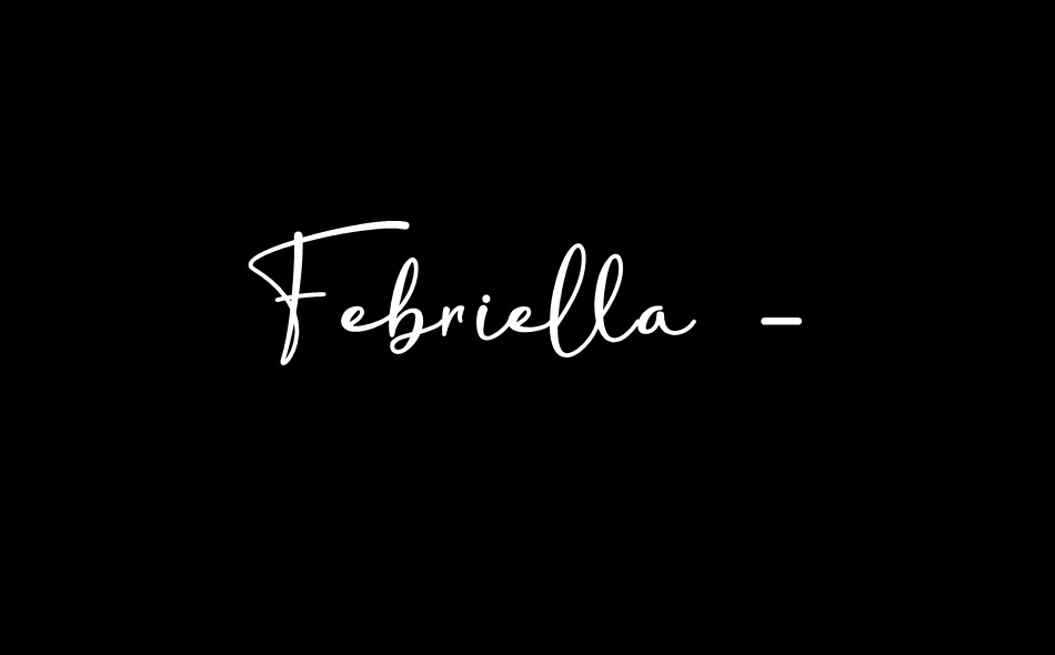 Febriella font big