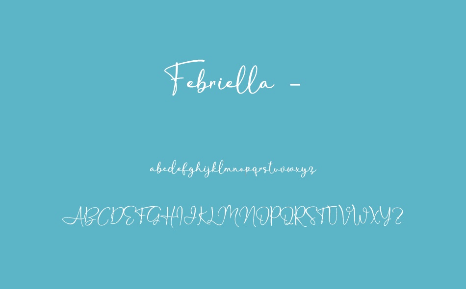 Febriella font