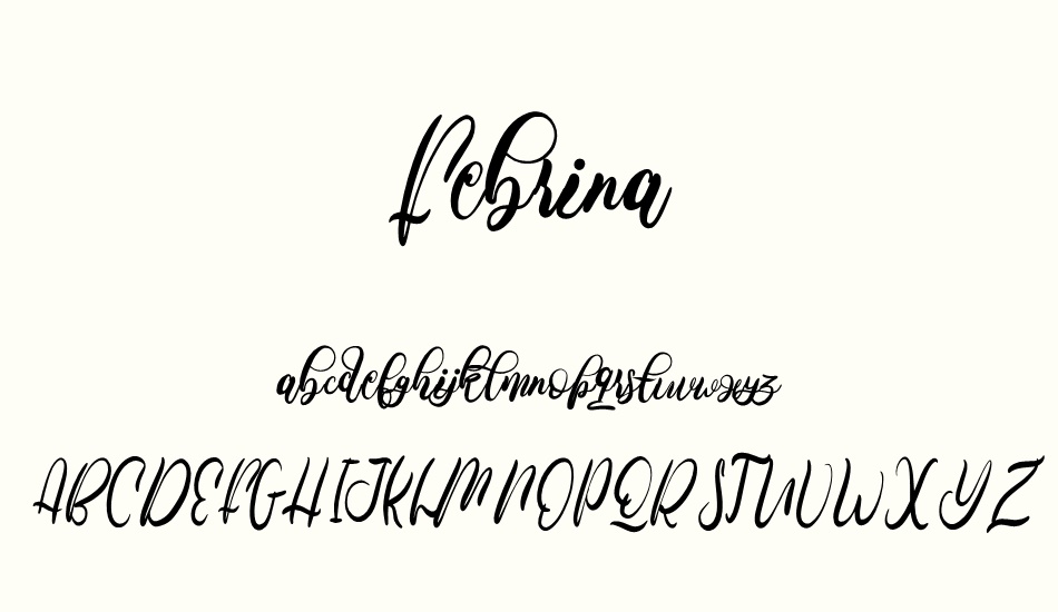 febrina font