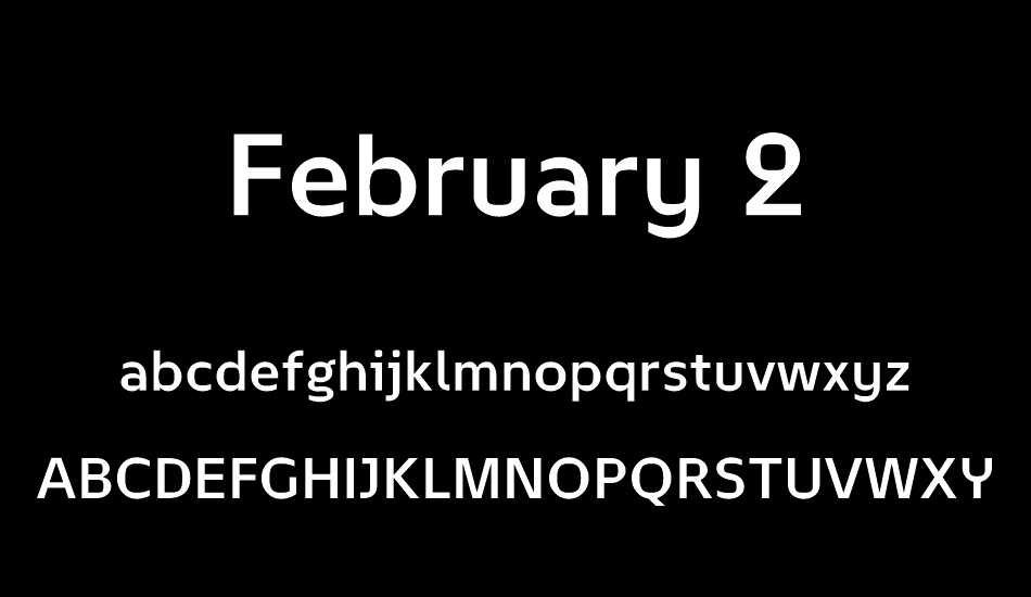 February 2 font