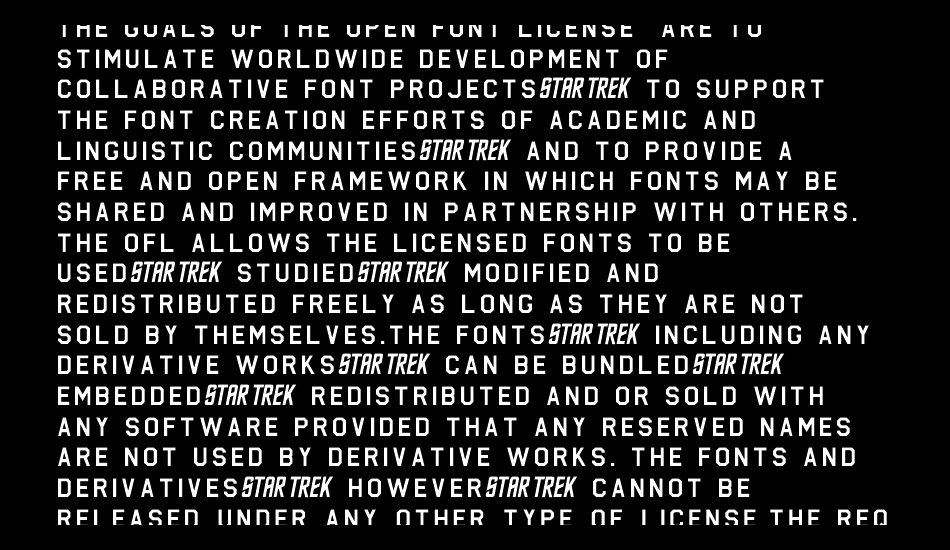 Federation Starfleet Hull 23rd font 1