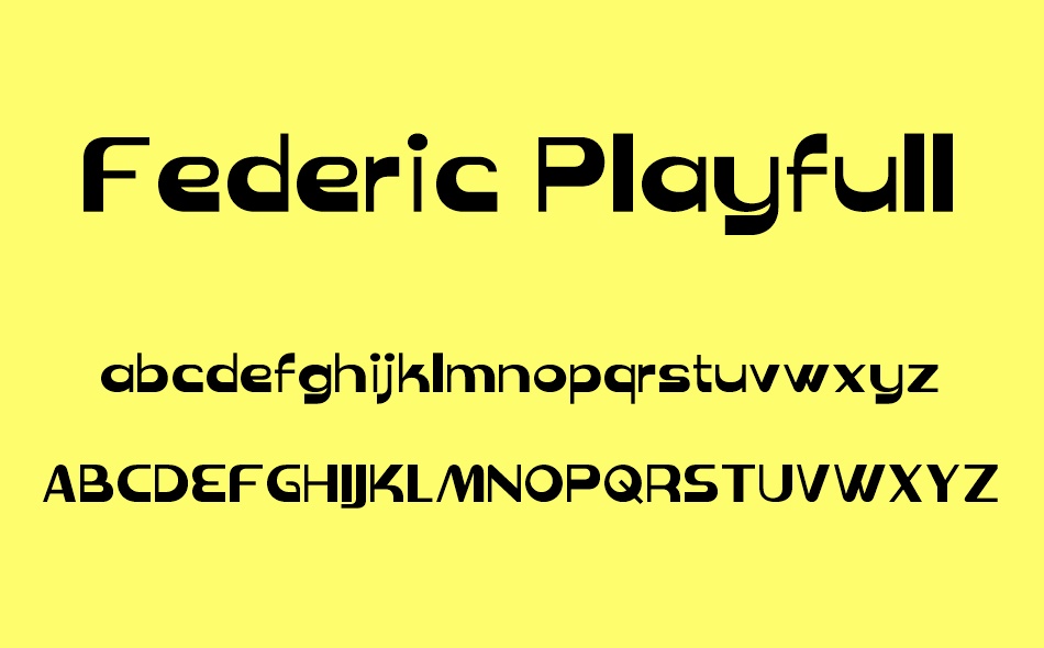 Federic Playfull font