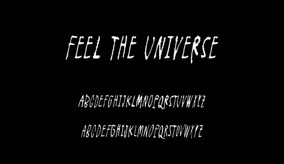 Feel the universe font