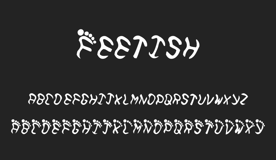 Feetish font