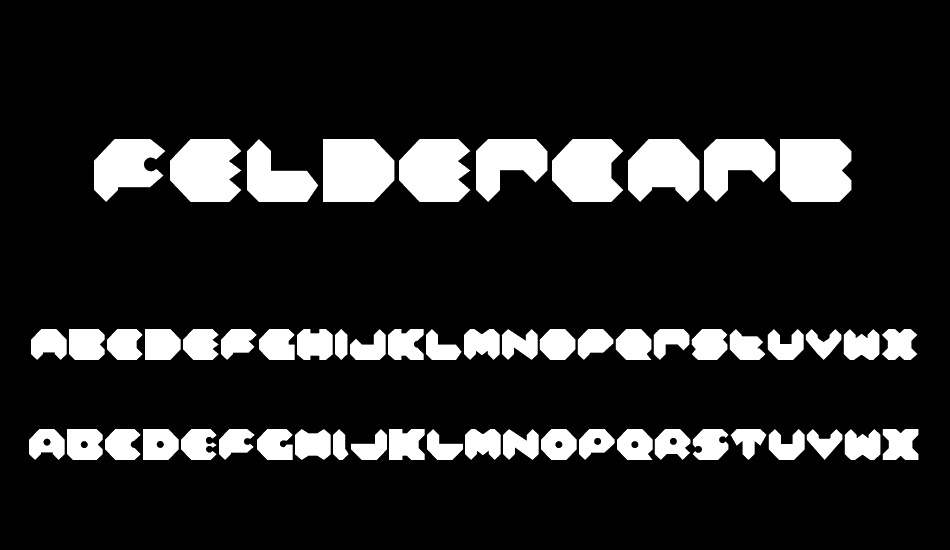 Feldercarb font